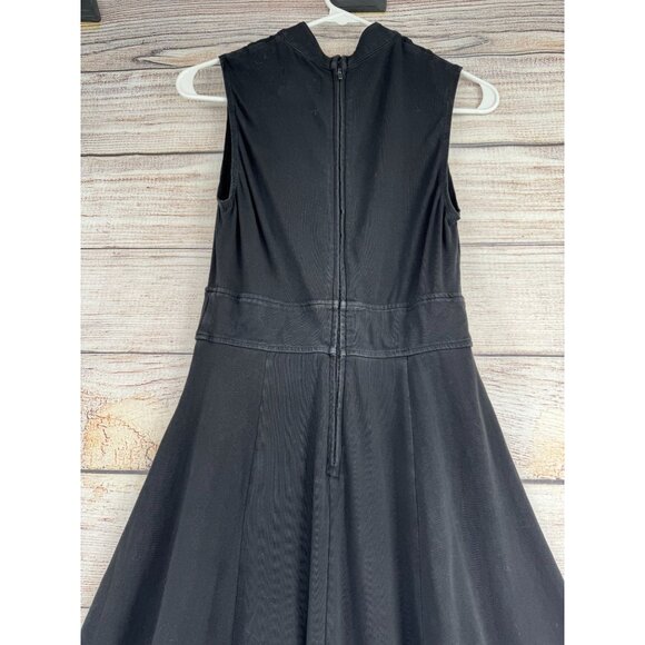 Tripp NYC Daang Goodman Fit and Flare Goth Fishnet Dress Women's Small Black - Picture 4 of 13